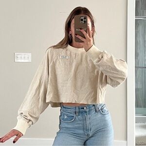 My Mum Made It Crop Long Sleeve Top